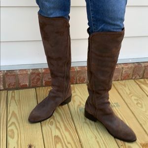 Donald J. Pliner Brown Suede Boots 7.5M